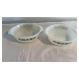 2 Anchor Hocking bowls