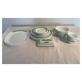 Correll dishes set of eight with 4 cups