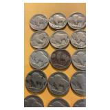 25 Buffalo nickels