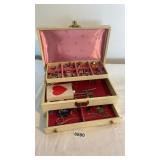 jewelry box with costume, jewelry