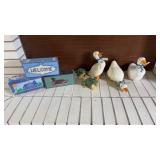 Ducks, frogs, doorstops