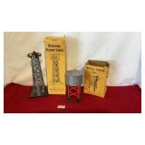 Marx Vintage revolving beacon tower and water