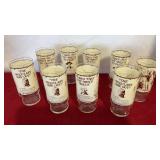 Coca-Cola bicentennial glass set of nine