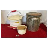 Vintage tins and pots