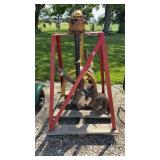 Three point post hole drill with stand, 9 and 12ï¿½