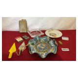 Vintage, miscellaneous, ashtrays lighters