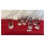 Vintage Libbey cordial glasses set of 10