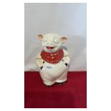 Smiley Pig Cookie Jar