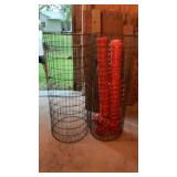 Wire fencing, and snow fence