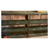 10ï¿½ steel rack shelving -no contents