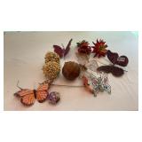 Butterfly decor and jewelry trinkets