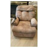 Tan electric recliner