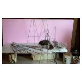 5 large-4 small wreath hangers/headstone racks