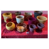 Assorted flower pots