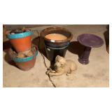 Garden pots and yard accessories
