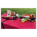 Steel weedwacker/ maintenance kit and string