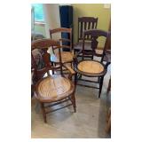 Chair assortment lot of 4