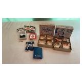 Cards and vintage sportsmenï¿½s coasters for