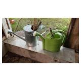 2 watering cans