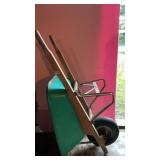 Steel wheelbarrow/wood handles