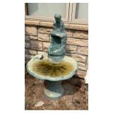 Concrete garden fountain. 48ï¿½ tall
