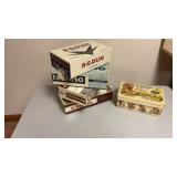 Vintage cigar boxes and shoe box