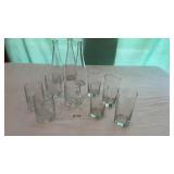 DP &L glasses and miscellaneous bottles