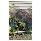 Misc wire on side of barn