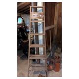 Werner 6 foot ladder step ladder wood