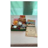 Vintage cook books and baking supplies