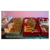 4 tubs of Christmas decor