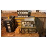 Miscellaneous bolt boxes and content