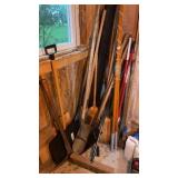 Corner of miscellaneous yard tools