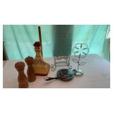 English silver pan and miscellaneous