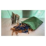 Rowena iron and clothesline pins