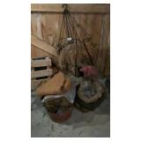 Hanging baskets garden decor