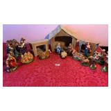 Ceramic nativity set