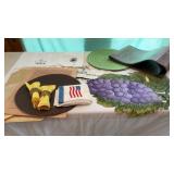 Bamboo table runner with miscellaneous,