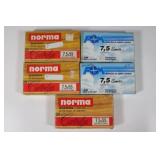 5 boxes 7.5 x 55 Swiss. Various manufacture