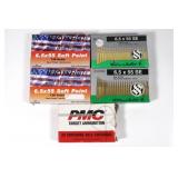 5 boxes of 6.5 x 55 Various manufacture