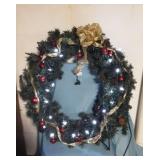30" x 30" Wreath with Lights