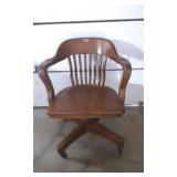 Solid Oak Office Chair