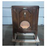 Antique Radio Cabinet repurposed w/shelf