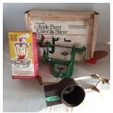 Vtg Kitchenware: apple, donut, spice