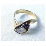 14k Gold Ring - 7gr total, size 9+