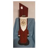 Heavy Log Santa 30" Tall