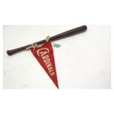 Hanna Batrite Mini Bat & Felt Cardinals Pennant