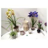 Floraline USA Vase & Silk Floral Dï¿½cor