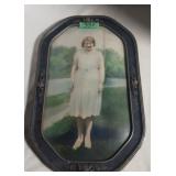 Antique Portrait Picture in Frame 20" x 13"