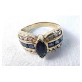 14k Gold Ring - 7.3gr total, size 10